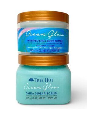 Tree Hut—Ocean Glow 2pc Set—Hydrating Sugar Scrub & Whipped Shea Body Butter
